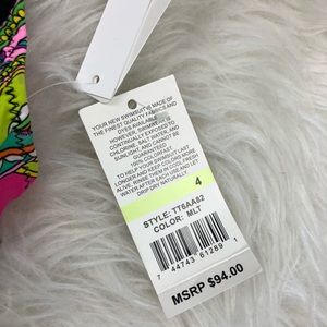 Trina Turk Women's Multi Sevilla Tankini Swim Top Pink Size 10